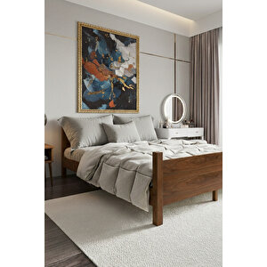 Melodi Çift Başlıklı Ahşap Karyola 100x200 cm