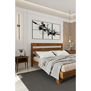 Natura New Masif Çam Karyola Ve 2 Adet Komodin Seti 120x200 cm