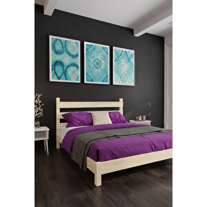 Natura Masif Ahşap Karyola 200x200 cm
