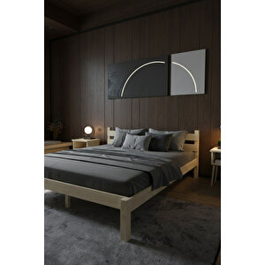 Letto Masif Ahşap Karyola - Vernikli 120x200 cm