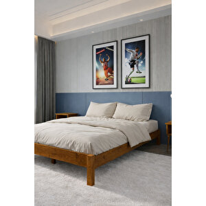 Loft Model Ahşap Karyola 90x200 cm