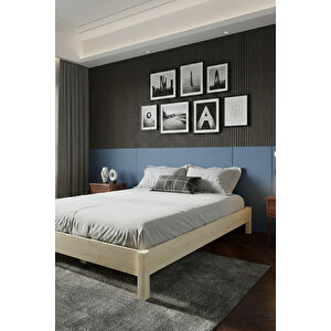 Loft Model Ahşap Karyola - Vernikli 90x190 cm