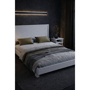 Alaz Model Yatay Başlıklı Ahşap Karyola 120x200 cm