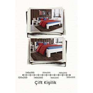 Letto Çift Kişilik Mdf Karyola 200x200 cm
