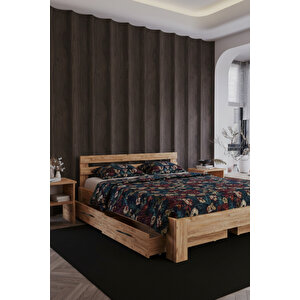 Letto   4 Çekmeceli Tek Kişilik Mdf Karyola 90x200 cm