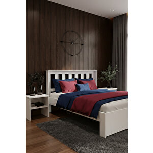 Stark Çift Kişilik Mdf Karyola Ve 2 Komodinli Set 150x200 cm