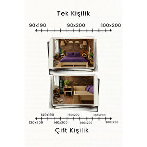 Soft Model Masif Çam Karyola Ve 2 Adet Komodin Seti - Vernikli 100x200 cm