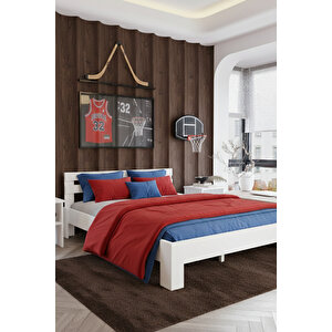 Letto Çift Kişilik Mdf Karyola Ve 2 Komodinli Set 160x200 cm