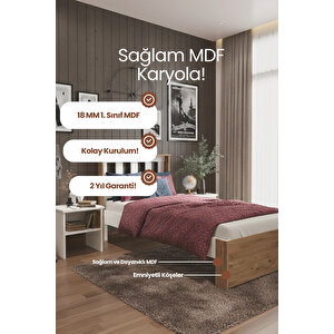 Stark   Tek Kişilik Mdf Karyola 90x200 cm