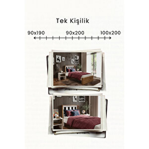 Stark   Tek Kişilik Mdf Karyola 100x200 cm