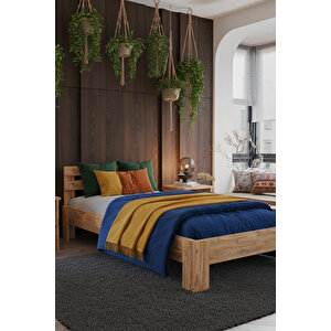 Letto   Tek Kişilik Mdf Karyola Ve 2 Komodinli Set 90x190 cm