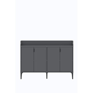 Harmony Maxi 4 Kapaklı Kahve Köşesi, Stüdyo Mutfak 128x91x44 Cm Antrasit – Modern Tasarım