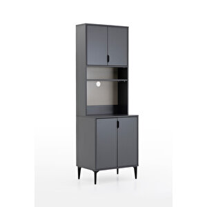 Harmony Mini 4 Kapaklı Kahve Köşesi, Stüdyo Mutfak 64x190x44 Cm Beyaz – Modern Tasarım