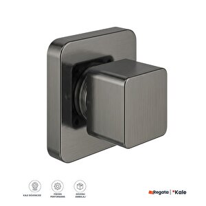 K100 Mat Gri Ankastre Stop Valf
