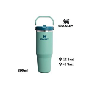 The Iceflow Flip Straw Tumbler 0.89l / 30oz Spring Green