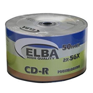 Elba Cd-r 700mb-80min 56x 50li Shrink