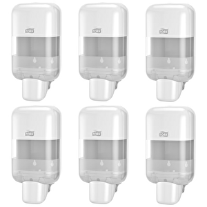 Mini Sıvı Sabun, Köpük Sabun Ve Dezenfektan Dispenseri Beyaz S5 Manuel Duvar Tipi (565200) X 6 Adet