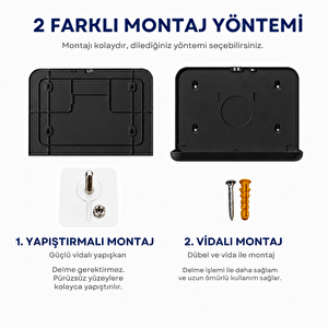 Yarım Katlı Klozet Kapak Örtüsü Dispenseri Siyah Abs Plastik Kilitli 40x28x4,5 Cm