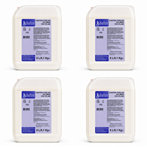 Ekstra Parlak Polimer Yer Cilası 4 Adet X 5 Litre