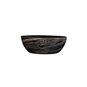 Saksı Niene Oval Siyah  En 55 Boy 25 Y20 Cm