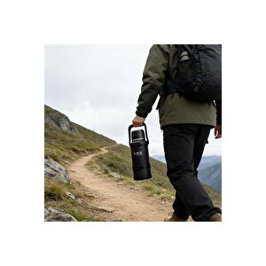 Stormthermo - 5 Pcs. Plus Paslanmaz Çelik 72 Saat Sıcak & Soğuk Termos ( 8503 - 1,3 Litre - Siyah )