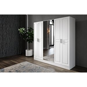 Lesse 6 Kapılı Aynalı Gardırop