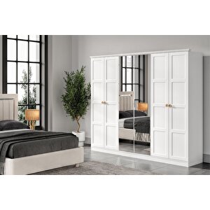 Evia 6 Kapılı Aynalı Gardırop