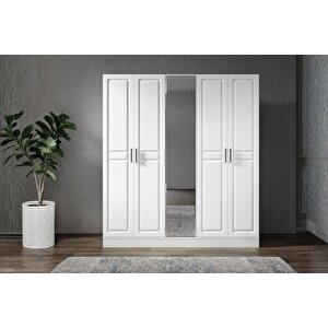 Lesse 5 Kapılı Aynalı Gardırop