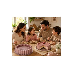 Biogranit Döküm 26 Cm Chese Cake Tart Kek Kalıbı ( 3296 - Rose Pink )