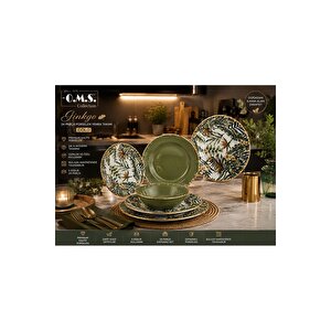 Ginkgo 24 Parça Premium Kalite Porselen Yemek Takımı Gold ( 11107 )