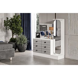 City Grey Boy Aynalı Şifonyer
