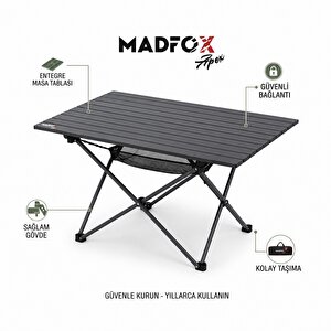 Apex Katlanabilir Alüminyum Kamp Masası (3 Kişilik)