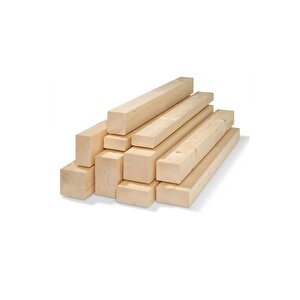 Silinmiş Ladin Kereste Ebat: (4x4 Cm)-( Uzunluk: (125 Cm)-(4 Adet)