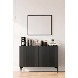 Ka1203a - Tarçin Konsol, Tv Sehpasi, Çok Amaçli Dolap Ve Kahve Köşesi̇ Antrasi̇t 120cm Antrasit