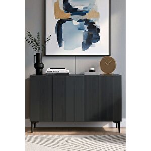 Ka1203a - Tarçin Konsol, Tv Sehpasi, Çok Amaçli Dolap Ve Kahve Köşesi̇ Antrasi̇t 120cm Antrasit