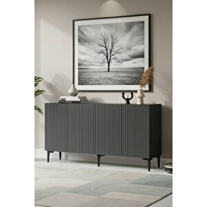 Ka1513a - Gradi̇shte Konsol ,tv Sehpasi , Çok Amaçli Dolap, Kahve Köşesi̇ 150 Cm Antrasi̇t Antrasit 05