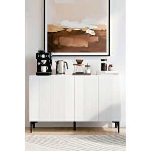 Ka1203db - Tarçin Konsol, Tv Sehpasi, Çok Amaçli Dolap Ve Kahve Köşesi̇ Safi̇rmeşe-beyaz 120cm Safir