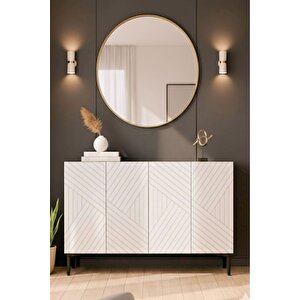 Ka1210b - Stoyan Konsol, Tv Sehpasi, Çok Amaçli Dolap Ve Kahve Köşesi̇ Beyaz 120cm Beyaz 02