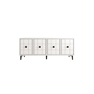 Ka1509b - Leyla Konsol, Tv Sehpasi, Çok Amaçli Dolap Ve Kahve Köşesi̇ 150cm Beyaz 64081