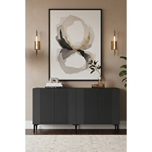 Ka1511a - Tarçin Konsol, Tv Sehpasi, Çok Amaçli Dolap Ve Kahve Köşesi̇ 150cm Antrasi̇t Antrasit 05