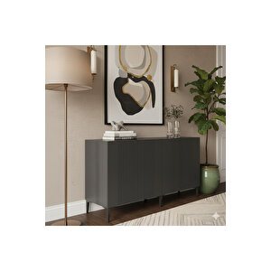 Ka1511a - Tarçin Konsol, Tv Sehpasi, Çok Amaçli Dolap Ve Kahve Köşesi̇ 150cm Antrasi̇t Antrasit 05