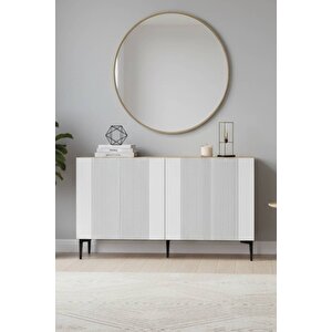 Ka1511b - Tarçin Konsol, Tv Sehpasi, Çok Amaçli Dolap Ve Kahve Köşesi̇ 150cm Beyaz 64081