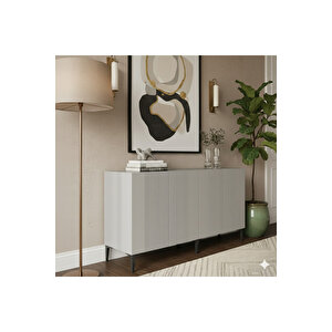 Ka1511b - Tarçin Konsol, Tv Sehpasi, Çok Amaçli Dolap Ve Kahve Köşesi̇ 150cm Beyaz 64081