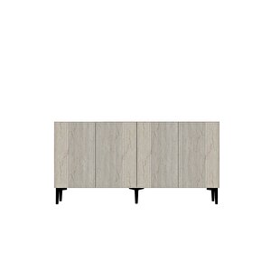 Ka1511bt - Tarçin Konsol, Tv Sehpasi, Çok Amaçli Dolap Ve Kahve Köşesi̇ 150cm Beyaz-traverten Beyaz-Traverten Mermer