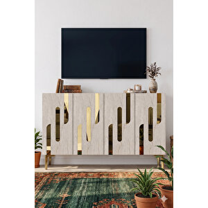 Ka1229 - Gökmen Konsol, Tv Sehpasi, Çok Amaçli Dolap Ve Kahve Köşesi̇ 120cm 64081