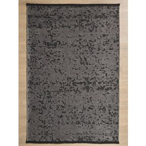Antrasit Şönil Kilim Kaymaz Taban Yıkanabilir Salon Halısı Mutfak Yolluk Koridor Halısı 80x100 cm