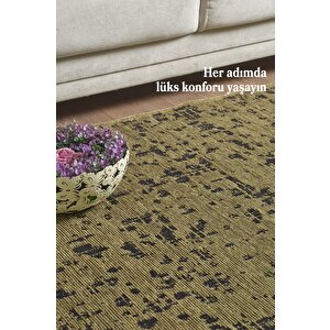 Yeşil Şönil Kilim Kaymaz Taban Yıkanabilir Salon Halısı Mutfak Yolluk Koridor Halısı 100x350 cm
