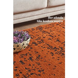 Kiremit Şönil Kilim Kaymaz Taban Yıkanabilir Salon Halısı Mutfak Yolluk Koridor Halısı 80x150 cm