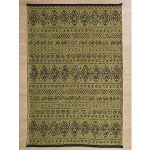 Yeşil İskandinav Şönil Halı Kaymaz Taban Yıkanabilir Salon Halısı Mutfak Yolluk 100x250 cm