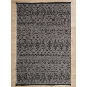 Antrasit İskandinav Şönil Halı Kaymaz Taban Yıkanabilir Salon Halısı Mutfak Yolluk 160x200 cm